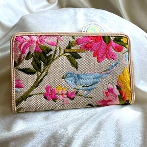 NWT Spartina Embroidered Women’s Wallet